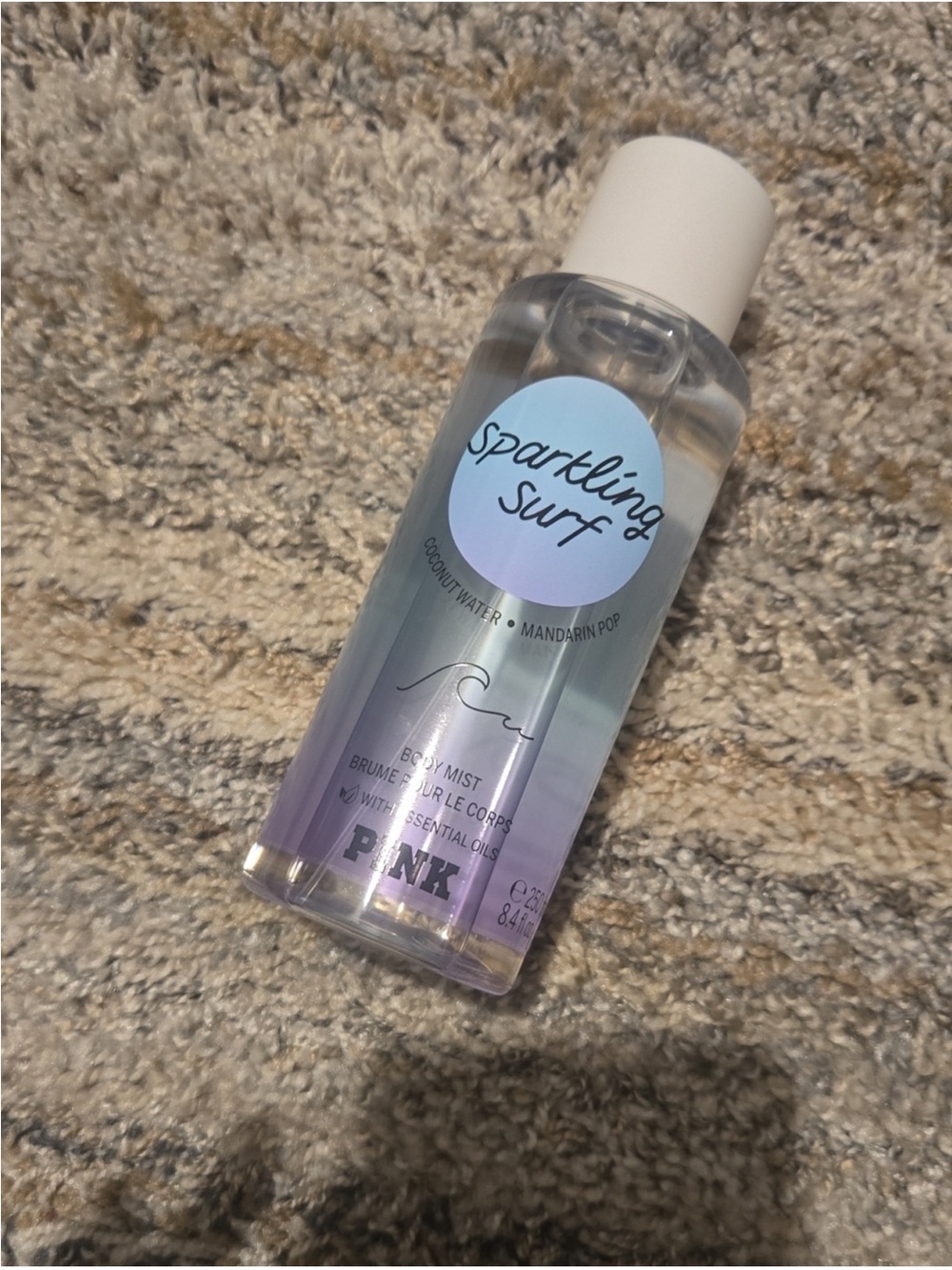 PINK Victoria's Secret Sparkling Surf Body Mist — Blue and Purple Gradient